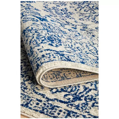 Evoke 256 Blue Indoor Rug 400x300cm - Soft Heat-Set Polypropylene