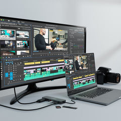 mbeat Elite 9-in-1 USB-C Multiport Hub with Built-in M.2 NVMe SSD Enclosure