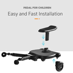 Baby Jogger Glider Board 2 in 1 Kid Stroller Board with Dismountable Seat AU blue wheel