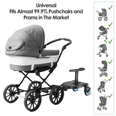 Baby Jogger Glider Board 2 in 1 Kid Stroller Board with Dismountable Seat AU blue wheel