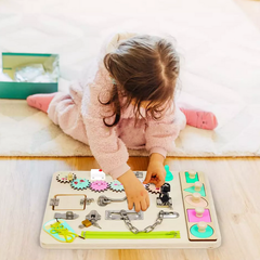 Sensory Toys Activity Board Educational Learning Toys Brain Games Preschool AU