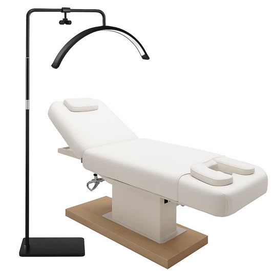 Half Moon Floor Fill Lamp for Salon Tattoo Eyelash Makeup Beauty LED Lash Light Black
