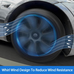 Tesla Y wheel cap 4 gray and model Y front and rear PP TPE fender 4