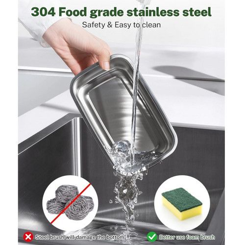 Portable 1L Cordless Electric Heated Lunch Box 16000mAh 60W 304 Stainless Steel Black&Green