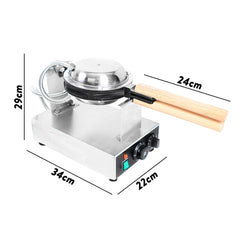 Commercial Electric Egg Puff Bubble Cake Waffle Egg Maker Machine Nonstick