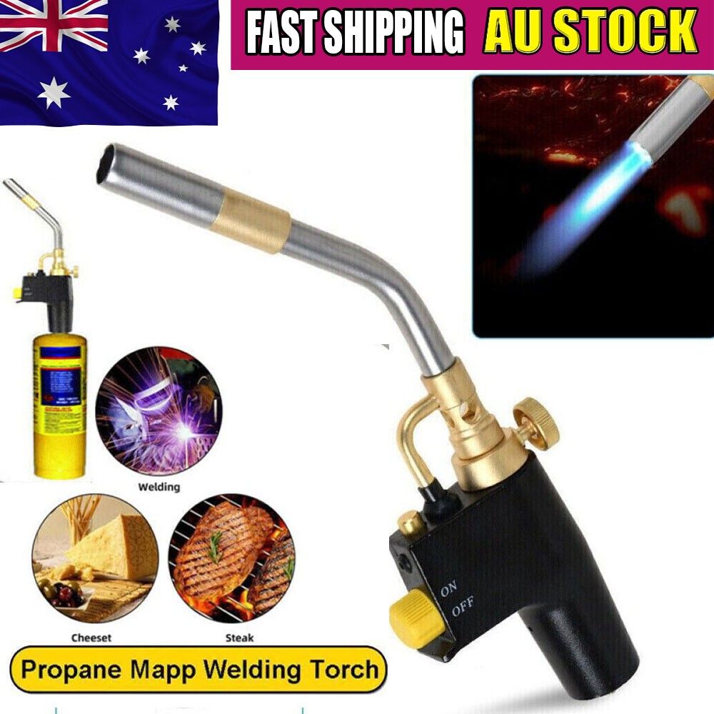 Propane Mapp Torch Head with Trigger Igniter 3 Nozzles TS8000 High Intensity AU