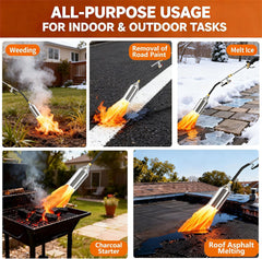 Upgrade  Propane Torch Weed Burner with 9.84FT Hose 1,800,000 BTU High-Output AU