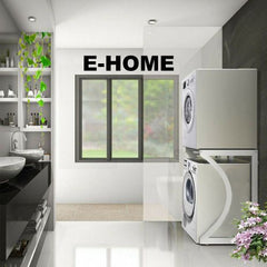 UPGRADE ORIGINAL Dryer Stand Maxi: Portable Dryer Rack Heavy Duty Steel Capacity white for Washer/Dryer/Mini Fridge