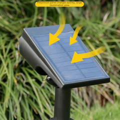 4PCS Solar LED Spotlights Spot Light Outdoor Garden Yard Lawn Pathway Warm white