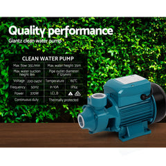 Electric PeripheralPump QB60 CleanWater Garden Farm RainTank Irrigation