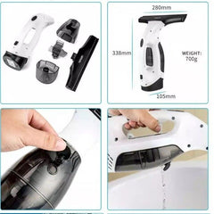150ml Cordless Window Vacuum Cleaner Set for Windows Tiles Mirrors Shower Home