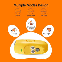 Ultrasonic 3 in 1 Dog Barking Deterrent Devices, 3 Frequency Dog Training Yellow
