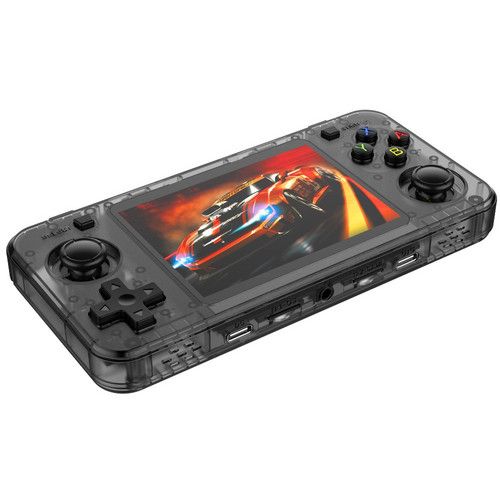 10000+ Games R36H Portable Video Game Consoles Retro Handheld Game Console Black