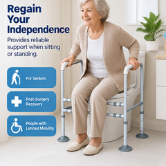 E-HOME Over Toilet Support Frame Safety Grab Aid Rail for Elderly Disabled AU