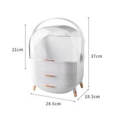 Dustproof Makeup Organiser – Cosmetic Storage Drawer Box with Display Stand