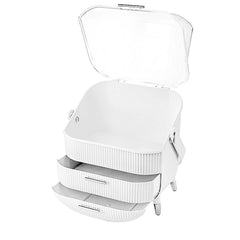 Dustproof Makeup Organiser – Cosmetic Storage Drawer Box with Display Stand