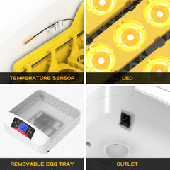 56 Eggs Automatic Incubator LED Hatching Digital Chicken Duck Poultry Hatcher AU