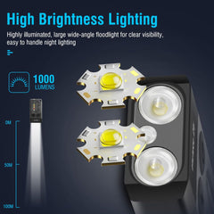 V10 EDC Keychain Flashlight Type-C Rechargeable Lamp Camping Fishing Torch With Magnet UV Light