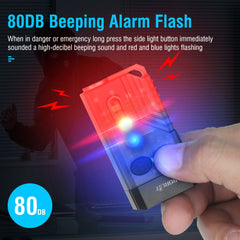 V10 EDC Keychain Flashlight Type-C Rechargeable Lamp Camping Fishing Torch With Magnet UV Light