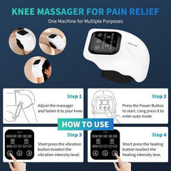 Electric Knee Massager Smart Infrared Heating Therapy Machine Relief Elbow Pain