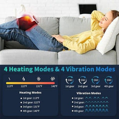 Electric Knee Massager Smart Infrared Heating Therapy Machine Relief Elbow Pain
