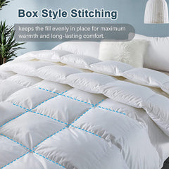Goose Feather Down Quilt 500 GSM Duvet Doonas King:240x210cm