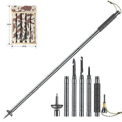Multifunctional Hiking Trekking Poles Lightweight Collapsible Walking Stick AU