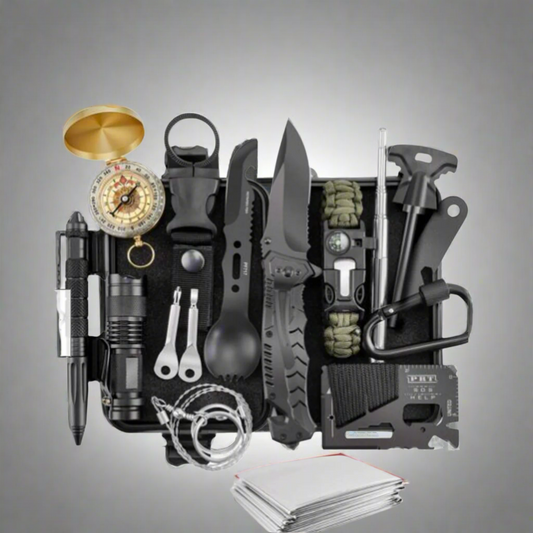16in1 SOS Kit Outdoor Emergency Equipment Box For Camping Survival Gear