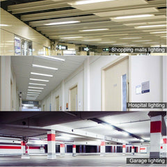 10x 120CM LED Tube Light Batten Linear Slim Light WorkShop Garage Lamp 40W 6500K