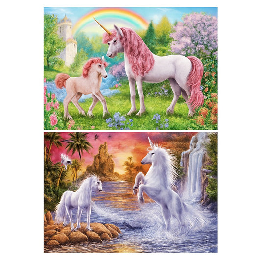 2PCS 5D Diamond Painting Kits Diamond Glue Art Kit Paint for Adults Kids DIY Gift 40x30cm