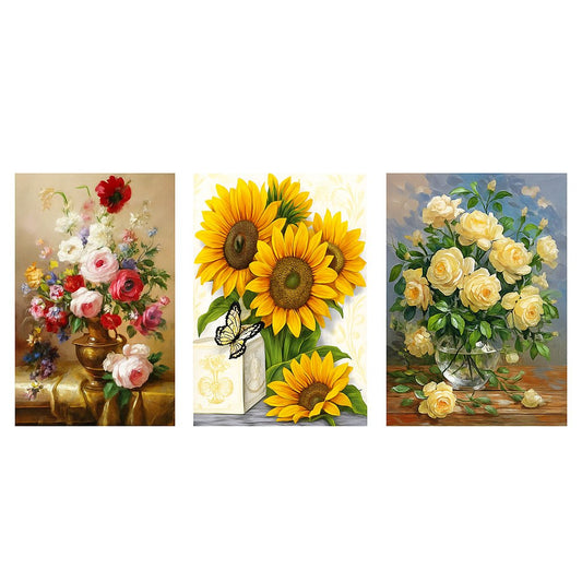 3PCS 5D Diamond Painting Kits Diamond Glue Art Kit Paint for Adults Kids DIY Gift 40x30cm