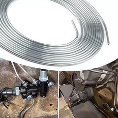 2 Packs 3/16 inch Brake Line Kit 25Ft Tube Rolls Zinc Steel with 32 Fittings NEW