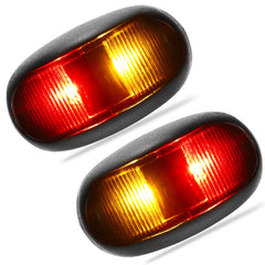 10X LED Clearance Lights Amber Red Side Marker Lamp Truck Trailer Caravan 12-24V