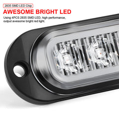 10x LED Clearance Lights Side Marker Lamp Red Amber Truck Trailer Caravan Lorry