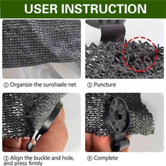 50PCS Shade Cloth Plastic Clips Heavy Duty Lock Sun Shade Cloth Net Greenhouse