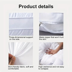 1 Pack Luxury Hotel Pillows Standard Queen Size – Soft Down Alternative 5 Star