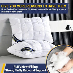 1 Pack Luxury Hotel Pillows Standard Queen Size – Soft Down Alternative 5 Star