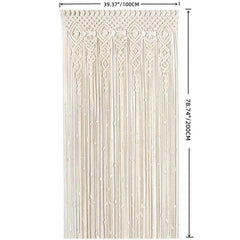 2m Heavy Duty Macrame Curtain Boho Woven Wall Hanging Window Doorway Wedding