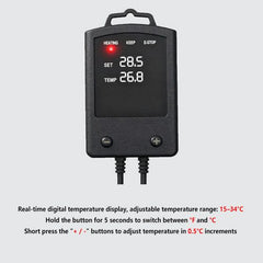 500W Submersible Aquarium Thermostat LCD Digital Display Aqua Fish Tank Water Heater