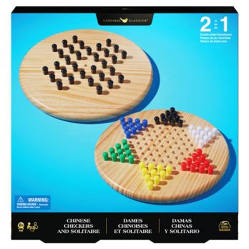 Classic Games Wooden Solitare/Chinese Checkers – Yarra Supply