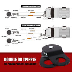 X-BULL Winch Recovery Kit with Recovery Tracks Boards Gen 3.0 Mounting Pins Snatch Strap Off Road 4WD