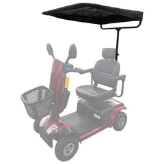 EQUIPMED Sun Shade Canopy for the ProRider Mobility Scooter, with 3 Adjustable Height Levels, Black