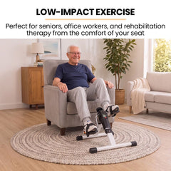 PROFLEX Foldable Mini Pedal Exerciser with Adjustable Resistance