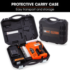 UNIMAC CLS500 15-50mm 18ga 2-in-1 Stapler/Brad Nail Gun, Cordless 20V Lithium Nailer