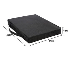 EQUIPMED Portable Padded Stadium Seat, Black