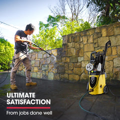 Jet-USA RX550 Electric High Pressure Washer 3500PSI Ultimate Pack, 5 Nozzles, Spin & Wheel Brush, Deck Cleaner, Turbo Head, Angled Lance, 30M Hose Reach
