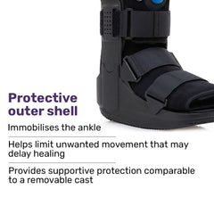 EQUIPMED CAM Walker Moon Boot – Large, Foot Injury Support, Ankle Recovery, Adjustable Fit, Lightweight Walking Boot