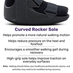 EQUIPMED CAM Walker Moon Boot – Medium, Foot Injury Support, Ankle Recovery, Adjustable Fit, Lightweight Walking Boot
