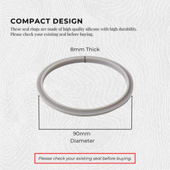 3x Grey Gasket Seal Ring Compatible with Nutribullet 600 900 1200W 90mm