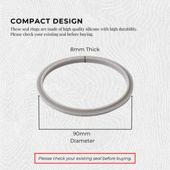 3x Grey Gasket Seal Ring Compatible with Nutribullet 600 900 1200W 90mm